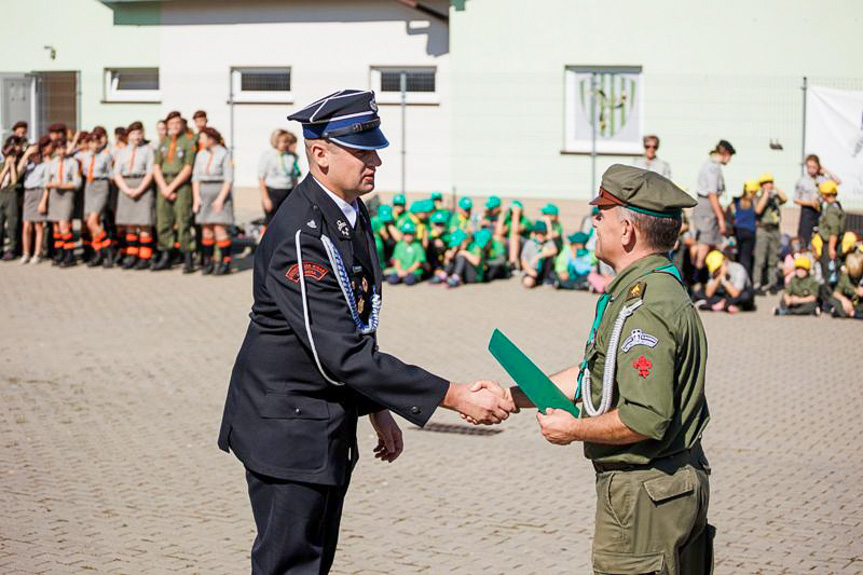 Inauguracja nowego roku harcerskiego w Dukli