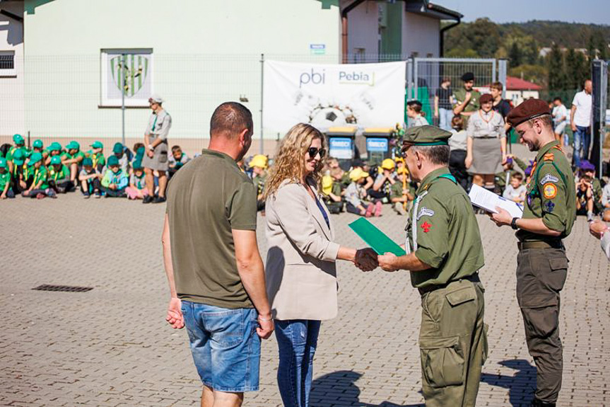 Inauguracja nowego roku harcerskiego w Dukli