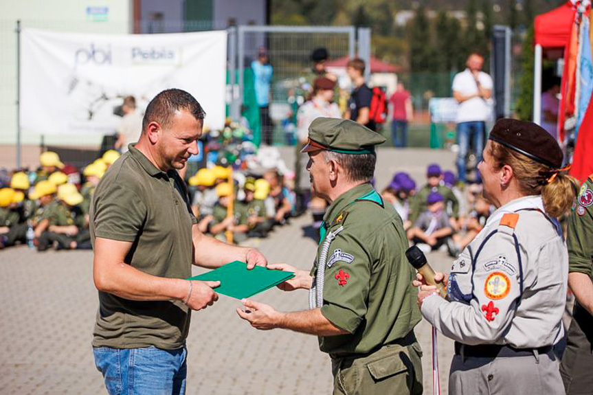 Inauguracja nowego roku harcerskiego w Dukli