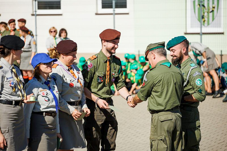 Inauguracja nowego roku harcerskiego w Dukli