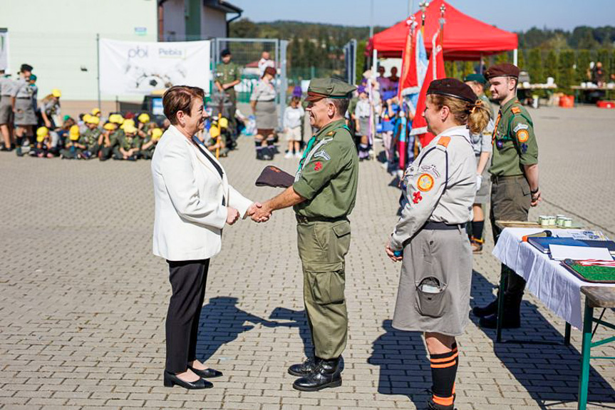 Inauguracja nowego roku harcerskiego w Dukli