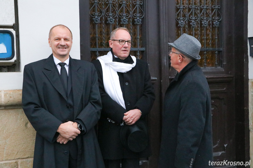 Inscenizacja uroczystości odsłonięcia pomnika Ignacego Łukasiewicza