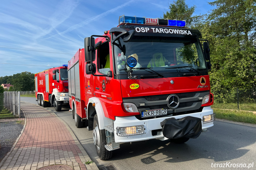 Interwencja strażaków w Targowiskach