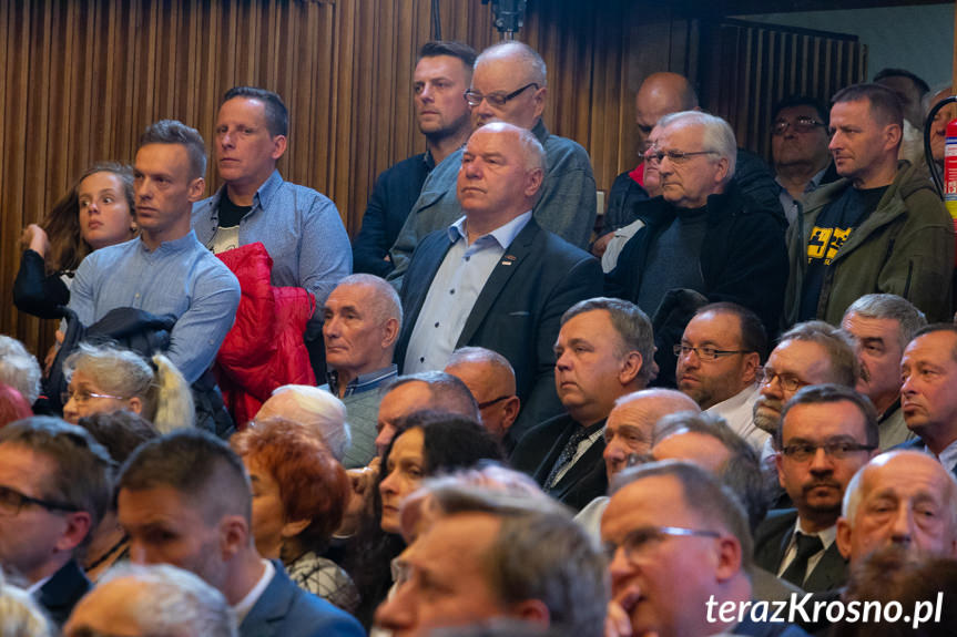 Jarosław Kaczyński w Krośnie, konwencja PiS