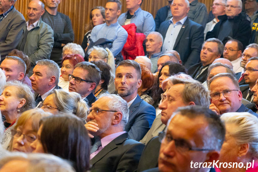 Jarosław Kaczyński w Krośnie, konwencja PiS