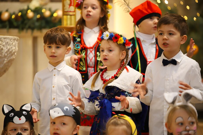 Jasełka w kościele parafialnym w Potoku