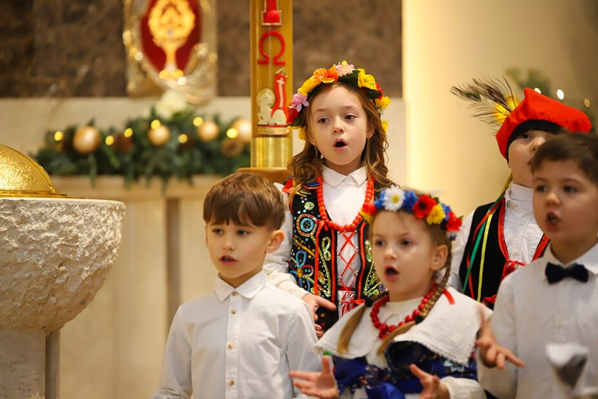 Jasełka w kościele parafialnym w Potoku