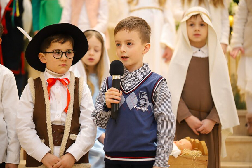 Jasełka w kościele parafialnym w Potoku