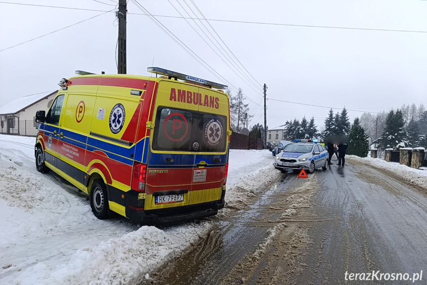 Jedlicze. Zderzenie dwóch samochodów