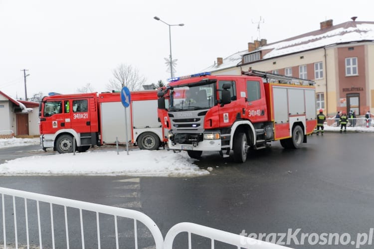 Kolizja busów w Miejscu Piastowym