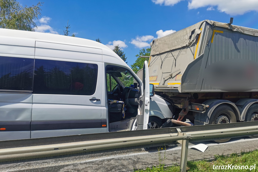 Kolizja czterech pojazdów w Rogach