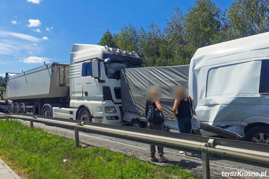 Kolizja czterech pojazdów w Rogach