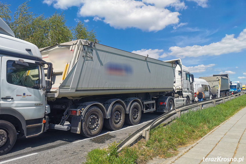 Kolizja czterech pojazdów w Rogach