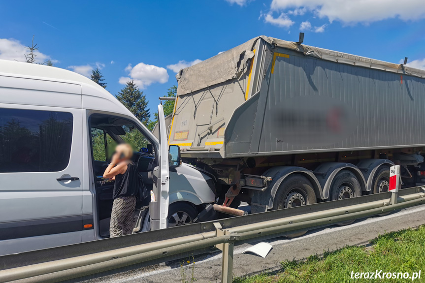 Kolizja czterech pojazdów w Rogach