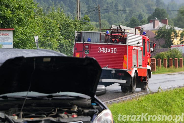 Kolizja dwóch samochodów w Posadzie Górnej