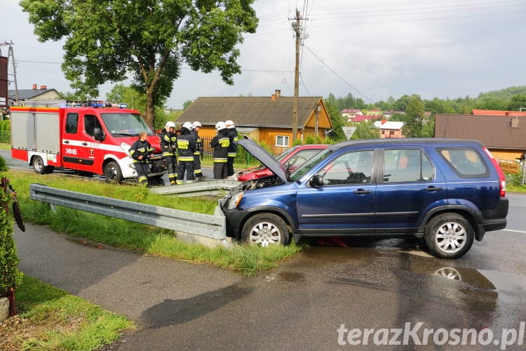 Kolizja dwóch samochodów w Posadzie Górnej