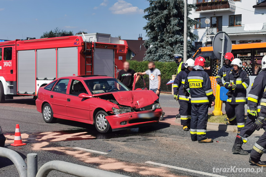 Kolizja na al. Jana Pawła Ii w Krośnie