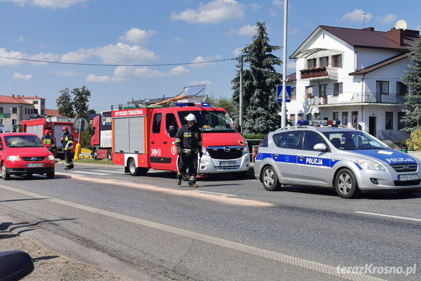 Kolizja na al. Jana Pawła Ii w Krośnie