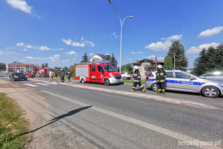 Kolizja na al. Jana Pawła Ii w Krośnie