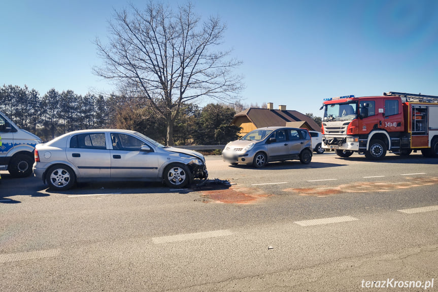 Kolizja na al. Jana Pawła II w Krośnie