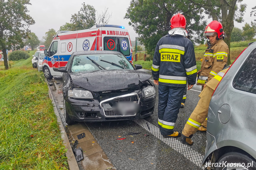 Kolizja na Bieszczadzkiej w Krośnie