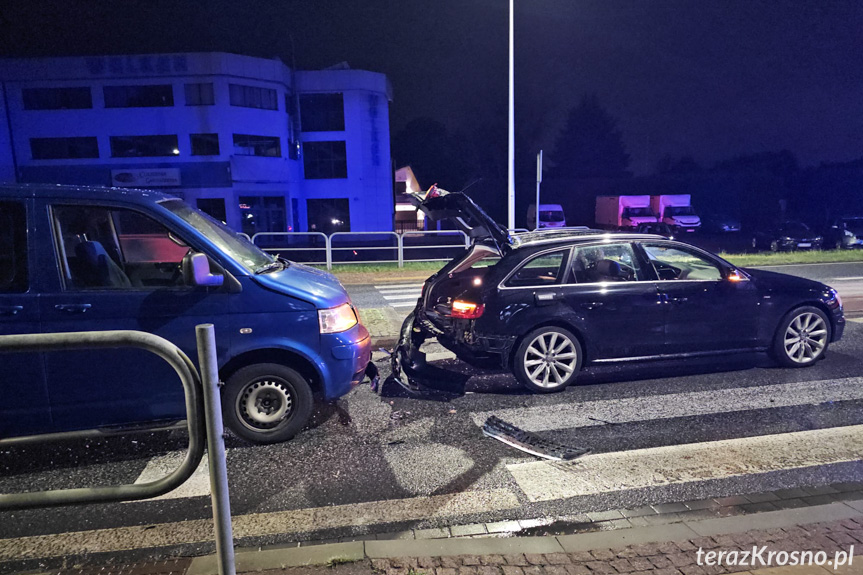 Kolizja na Bieszczadzkiej w Krośnie