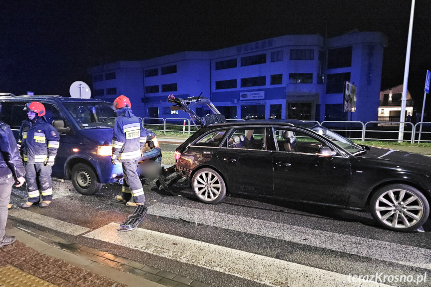 Kolizja na Bieszczadzkiej w Krośnie