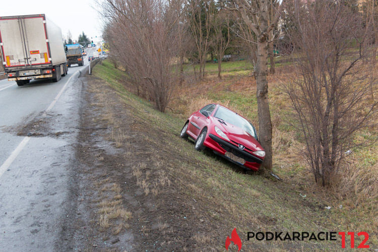 Kolizja na Bieszczadzkiej w Krośnie