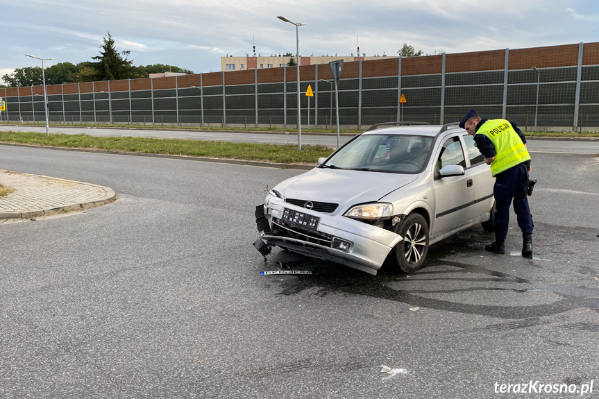 Kolizja na bocznej Podkarpackiej