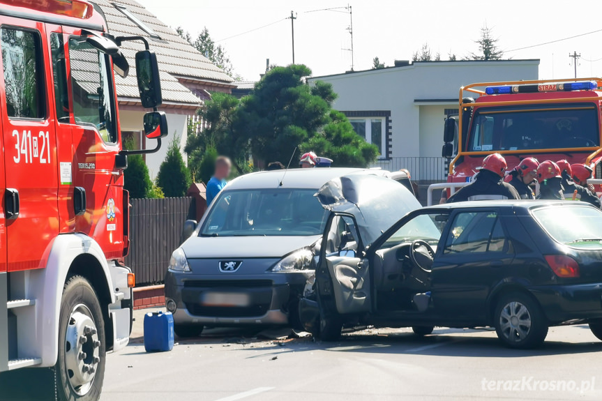 Kolizja na Decowskiego w Krośnie