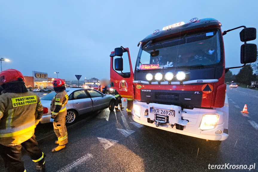 Kolizja na DK28 w Miejscu Piastowym