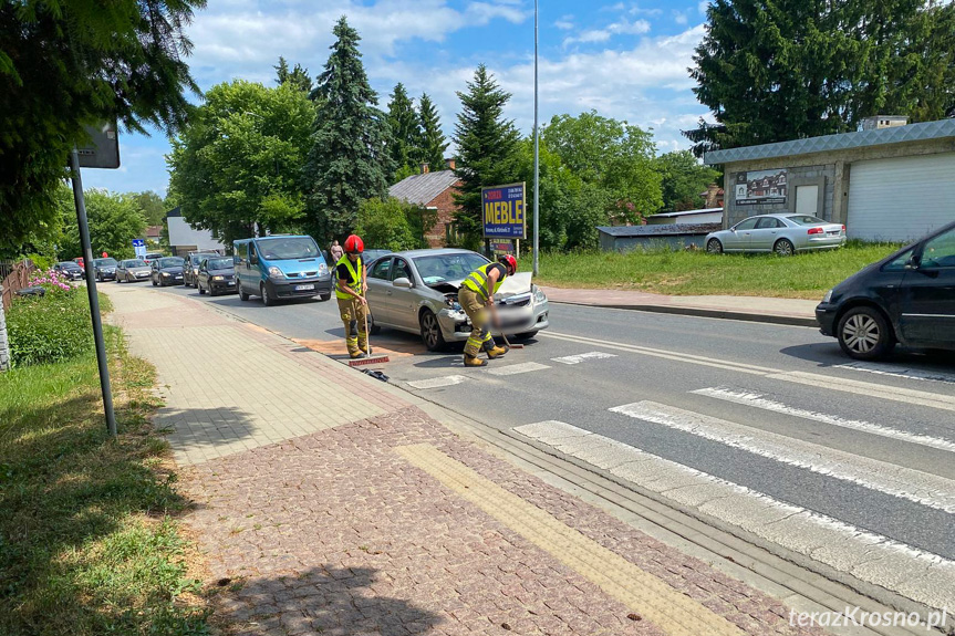 Kolizja na Korczyńskiej w Krośnie