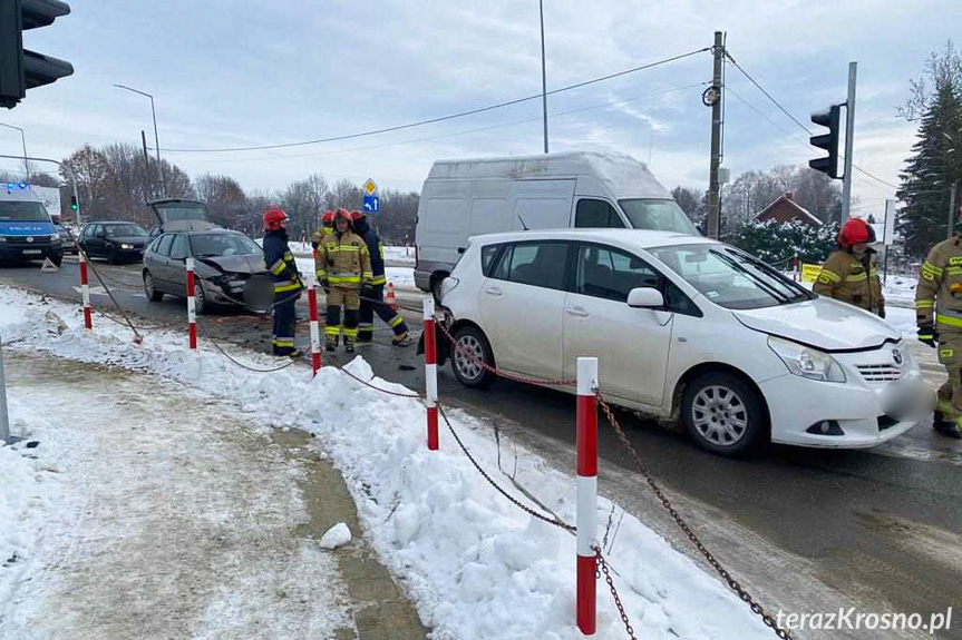 Kolizja na Korczyńskiej w Krośnie