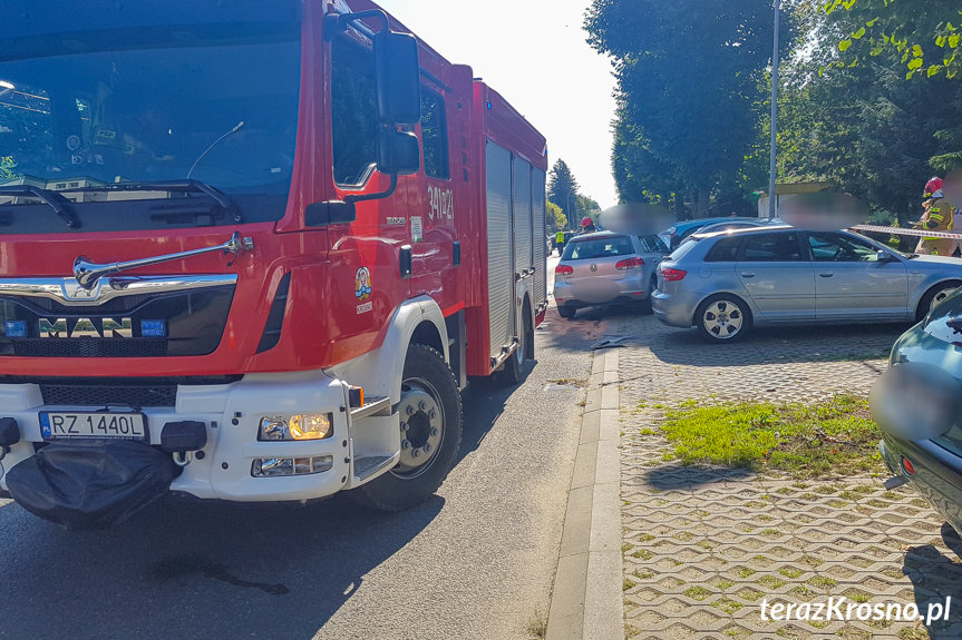 Kolizja na Krakowskiej w Krośnie