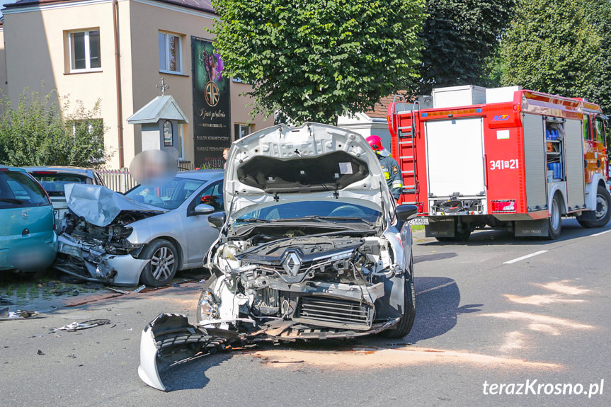 Kolizja na Krakowskiej w Krośnie