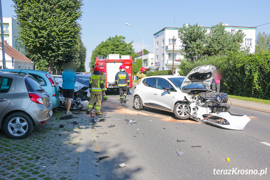 Kolizja na Krakowskiej w Krośnie