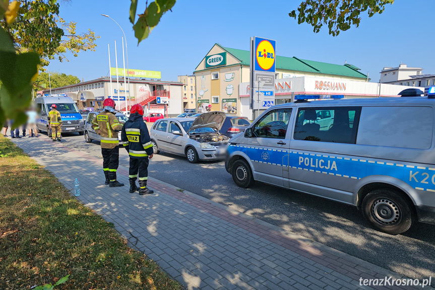 Kolizja na Lniarskiej w Krośnie