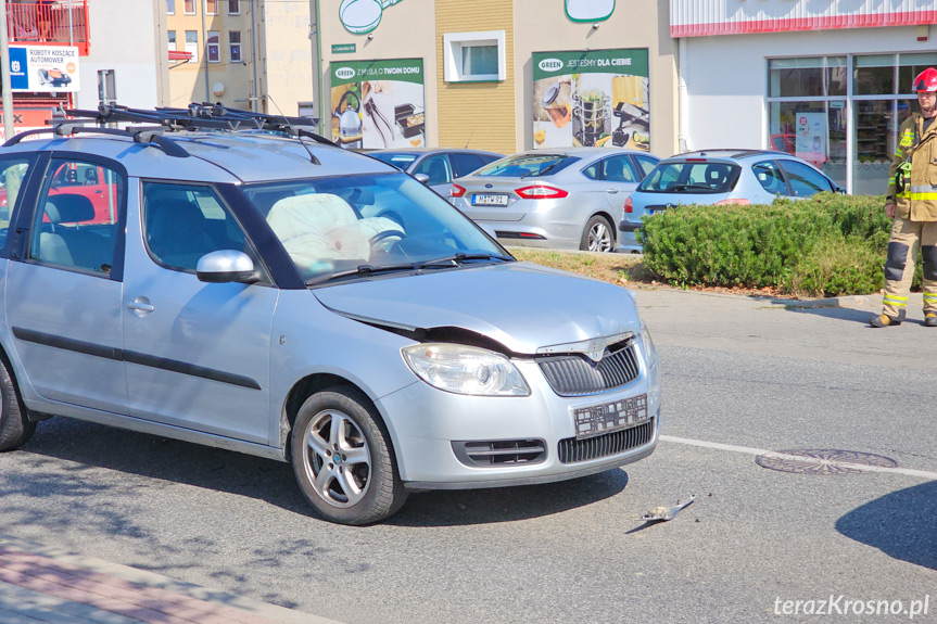 Kolizja na Lniarskiej w Krośnie