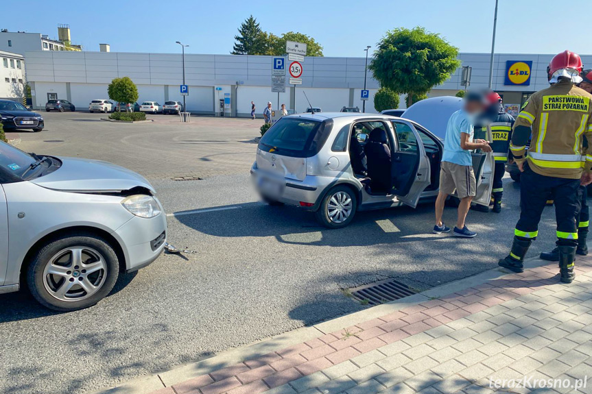 Kolizja na Lniarskiej w Krośnie