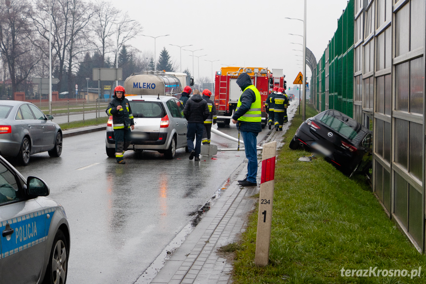 Kolizja na Podkarpackiej w Krośnie