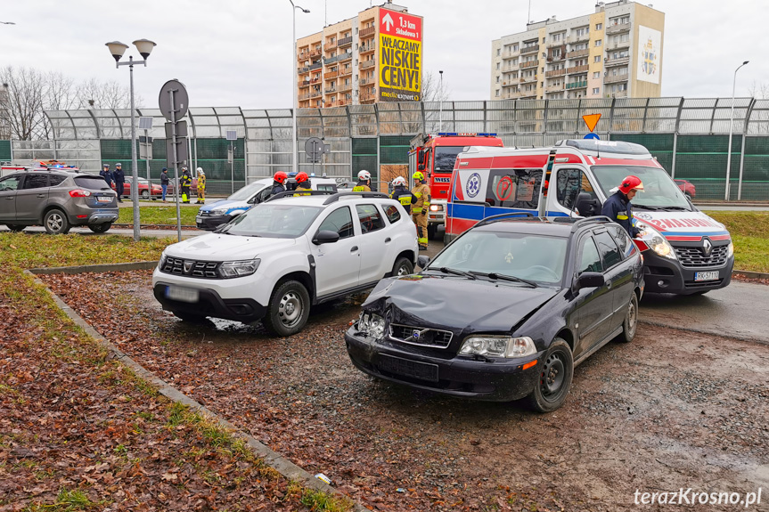 Kolizja na Podkarpackiej w Krośnie