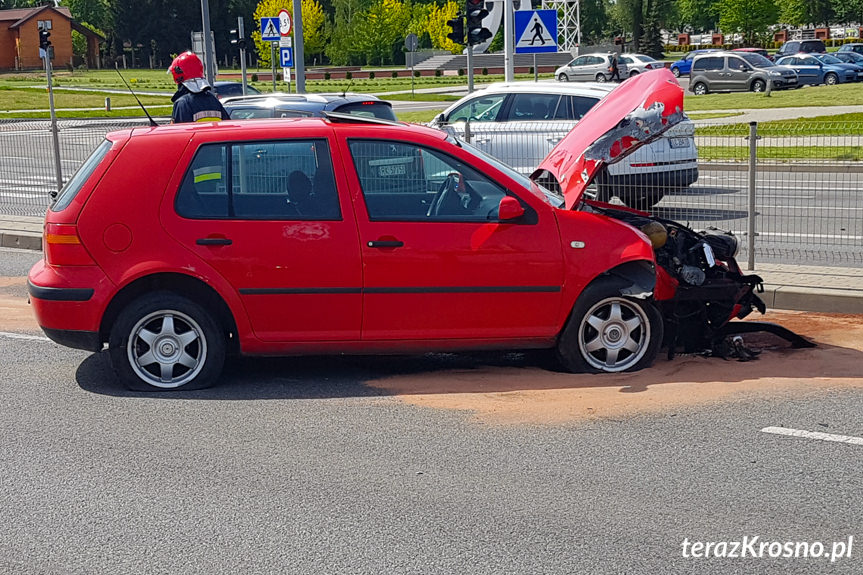 Kolizja na Podkarpackiej w Krośnie