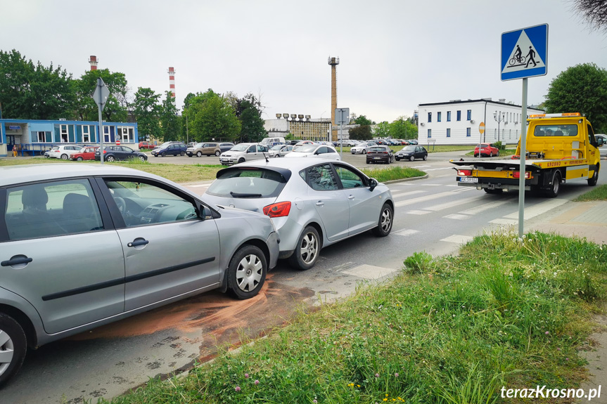 Kolizja na skrzyżowaniu w Krośnie