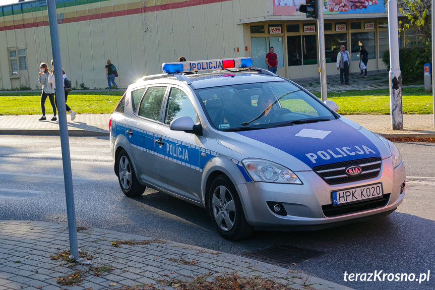 Kolizja na skrzyżowaniu w Krośnie