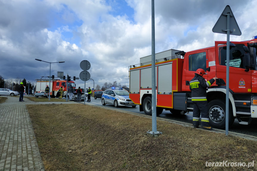 Kolizja na skrzyżowaniu w Krośnie