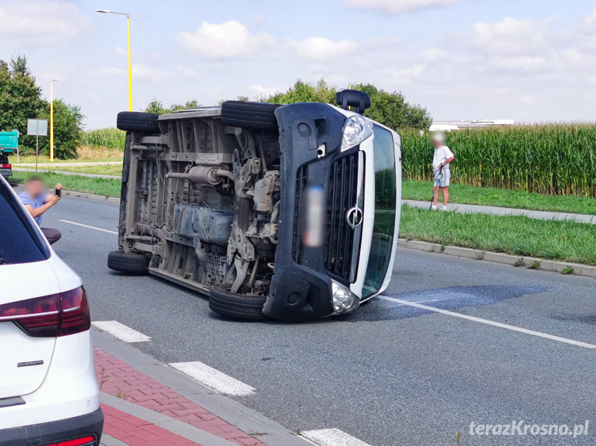 Kolizja na skrzyżowaniu w Krośnie