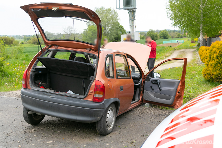 Kolizja na ul. Baczyńskiego w Krośnie