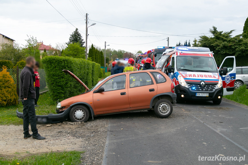 Kolizja na ul. Baczyńskiego w Krośnie