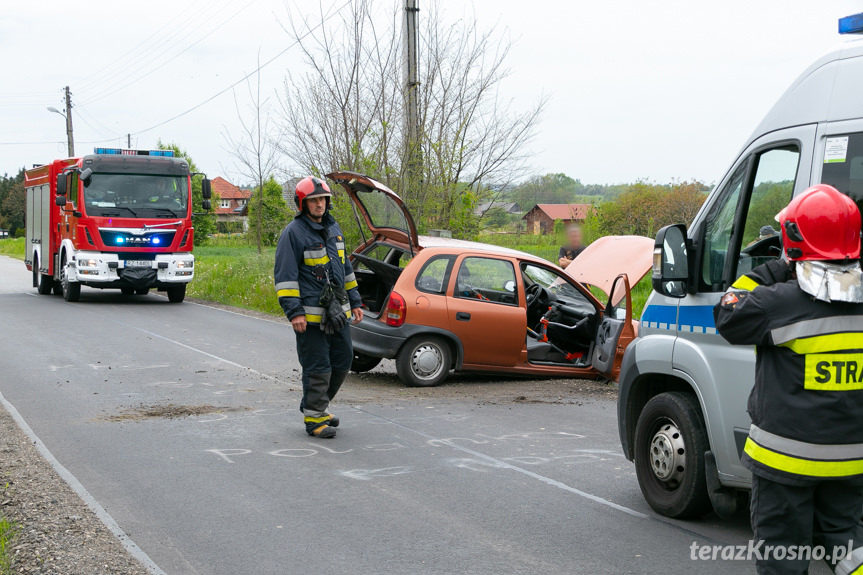 Kolizja na ul. Baczyńskiego w Krośnie