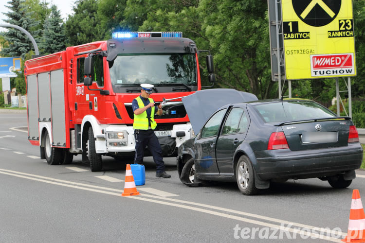 Kolizja na ul. Bieszczadzkiej